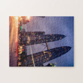 Petronas-torens Kuala Lumpur. Legpuzzel (Horizontaal)