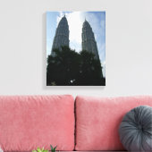 petronas torens struik canvas afdruk (Insitu (Woonkamer))