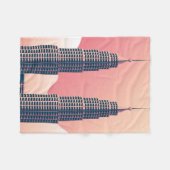 Petronas Tower in Kuala Lumpur Fleece Deken (Voorkant (Horizontaal))