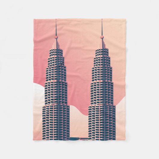 Petronas Tower in Kuala Lumpur Fleece Deken (Voorkant)