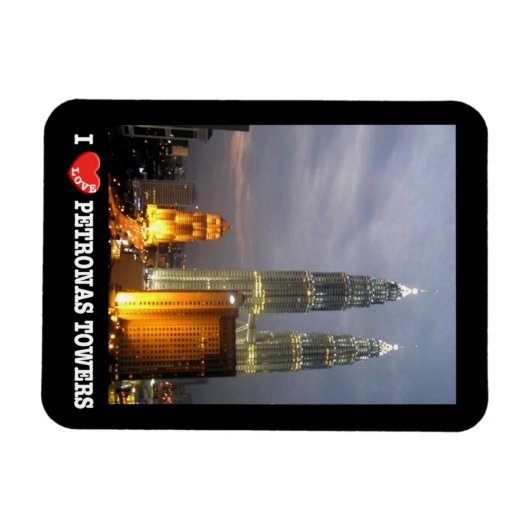 Petronas Tower - Kuala Lumpur - Maleisië - Ik hou  Magneet (Horizontaal)
