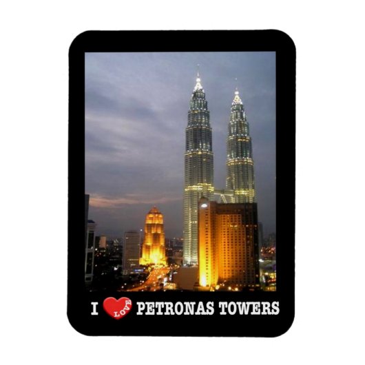 Petronas Tower - Kuala Lumpur - Maleisië - Ik hou  Magneet (Verticaal)