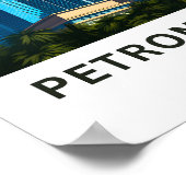 Petronas Tower Maleisië Reisprint Poster (Hoek)
