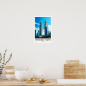 Petronas Tower Maleisië Reisprint Poster (Keuken)
