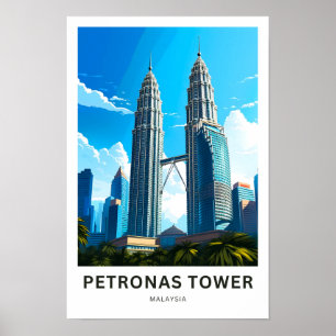 Petronas Tower Maleisië Reisprint Poster