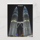 Petronas Towers bij nacht Briefkaart (Voorkant)