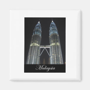 Petronas Towers bij nacht Magneet