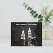 Petronas Towers briefkaart (Staand voorkant)