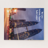 Petronas Towers Kuala Lumpur. Jigzaag Puzzle Legpuzzel (Horizontaal)