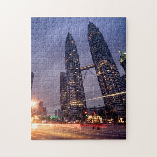 Petronas Towers Kuala Lumpur. Legpuzzel (Verticaal)