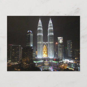 petronas towers maleisië briefkaart
