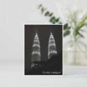 Petronas Twin Night Towers Briefkaart (Staand voorkant)