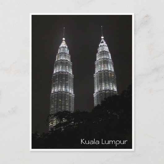 Petronas Twin Night Towers Briefkaart (Voorkant)