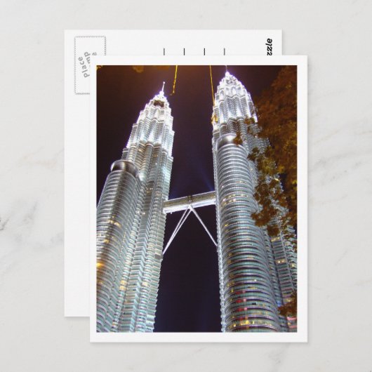 Petronas Twin Tower, KLCC Briefkaart (Voorkant / Achterkant)