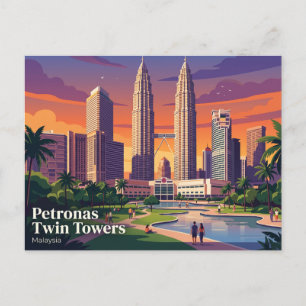 Petronas Twin Towers Maleisië Briefkaart