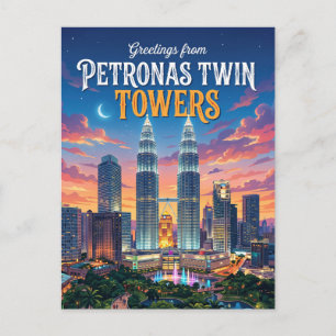 Petronas Twin Towers Maleisië Briefkaart