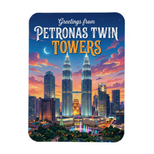 Petronas Twin Towers Maleisië Magneet