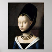 Petrus Christus Portret van een jonge vrouw Poster (Voorkant)