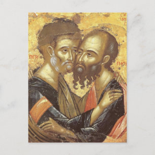 Petrus en Paulus Orthodox Christelijk Icoon Briefkaart