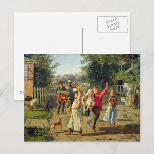 Petrushka komt eraan, 1888 briefkaart (Voorkant / Achterkant)