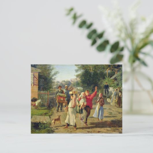 Petrushka komt eraan, 1888 briefkaart (Staand voorkant)