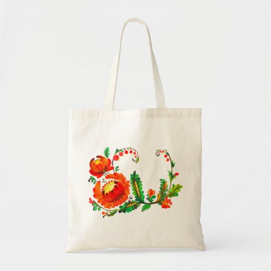 Petrykivka Oekraïense kunst Tote Bag (Voorkant)