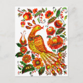 Petrykivka oekraïnse vuurvogel briefkaart (Voorkant)