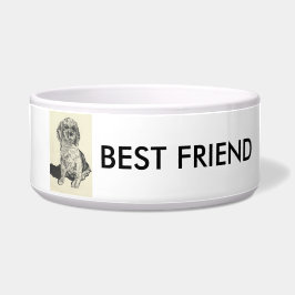Pets Bowl-Cocker Spaniel Beste vriend Voerbakje