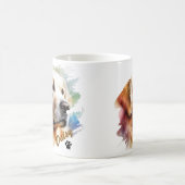 Pet's Brush Modern Cool Typography Name Koffiemok (Center)