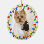 Pet's Dog's Circle Ornament Keramisch Ornament (Links)
