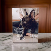 Pet's Eerste Kerstmis voor altijd Thuis Moderne Gr Fotoblokken