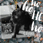 Pet's Eerste Kerstmis voor altijd Thuis Moderne Gr Keramisch Ornament