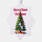 Pets First Christmas Paper Ornament Card (Links)