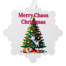 Pets First Christmas Paper Ornament Card