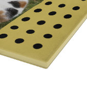 Pets Forever goud en zwart fotoglas Snijplank (Hoek)