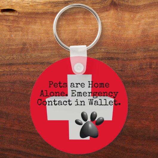 Pets Home Alone ICE Contact Sleutelhanger (Voorkant)