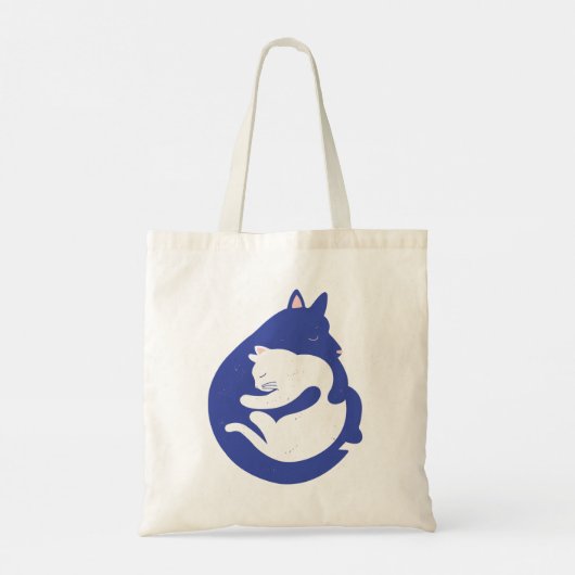Pets Hugging Tote Bag (Achterkant)