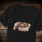 Pet's Modern Grunge Cool Typography Naam Foto Paw T-shirt