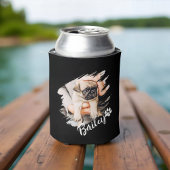 Pet's Modern Simple Cool Typography Naam en foto Blikjeskoeler