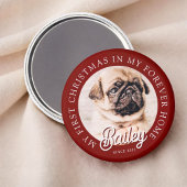 Pet's My First Christmas in Forever Home Modern Magneet