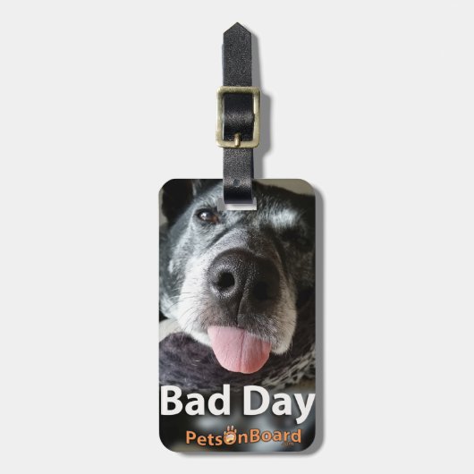 Pets on board™ Bagagelabel, Sign & Logo Bagagelabel (Voorkant verticaal)