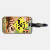 Pets on board™ Bagagelabel, Sign & Logo Bagagelabel (Achterkant horizontaal)