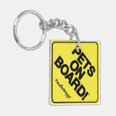 Pets on Board™ Sleutelhanger (Voorkant Links)