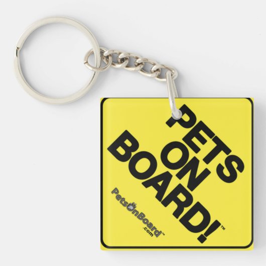 Pets on Board™ Sleutelhanger (Voorkant)
