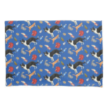 Pets on Parade Pillow Hoesje (op blauw)