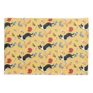 Pets on Parade Pillow Hoesje (op geel) Kussensloop
