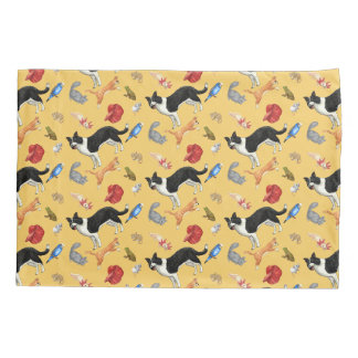 Pets on Parade Pillow Hoesje (op geel) Kussensloop