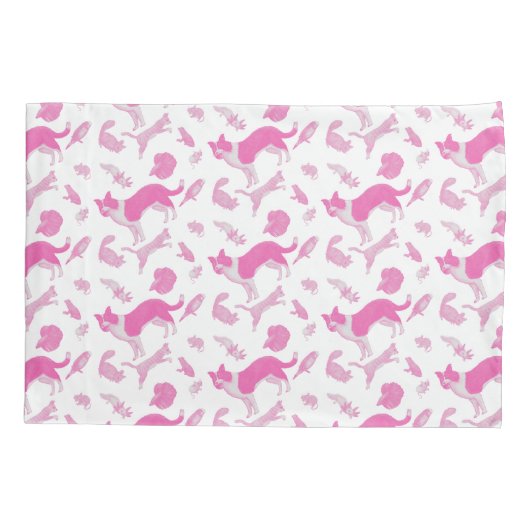 Pets on Parade Pillow Hoesje (Roze) Kussensloop (Achterkant)