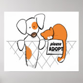 Pets patch & Rusty™ aannemen Poster (Voorkant)