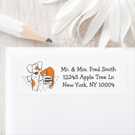 Pets patch & Rusty™ Simple aannemen Etiket (Insitu)